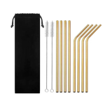 Set 8 Sorbetes + 2 Limpiadores - Dorado