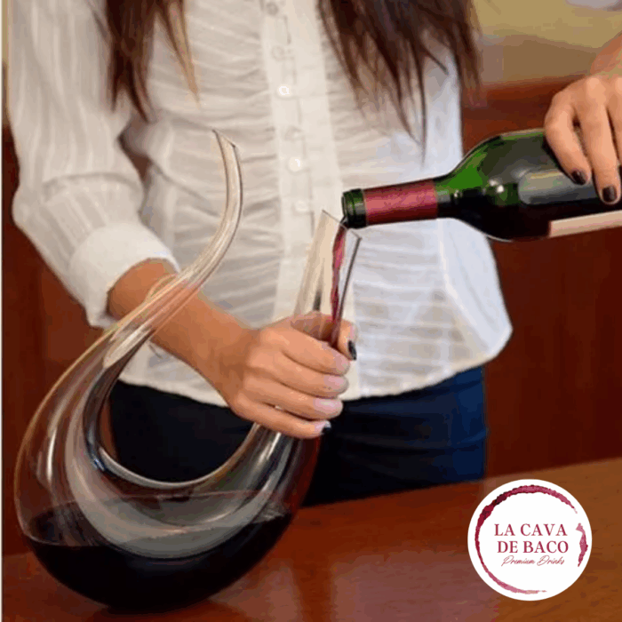 Decantador de vino en U - Imagen 2