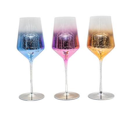 Copas de Cristal Cielo Estrellado 430ml Por 2 Unidades