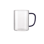 Taza de vidrio deluxe 360ml con asa