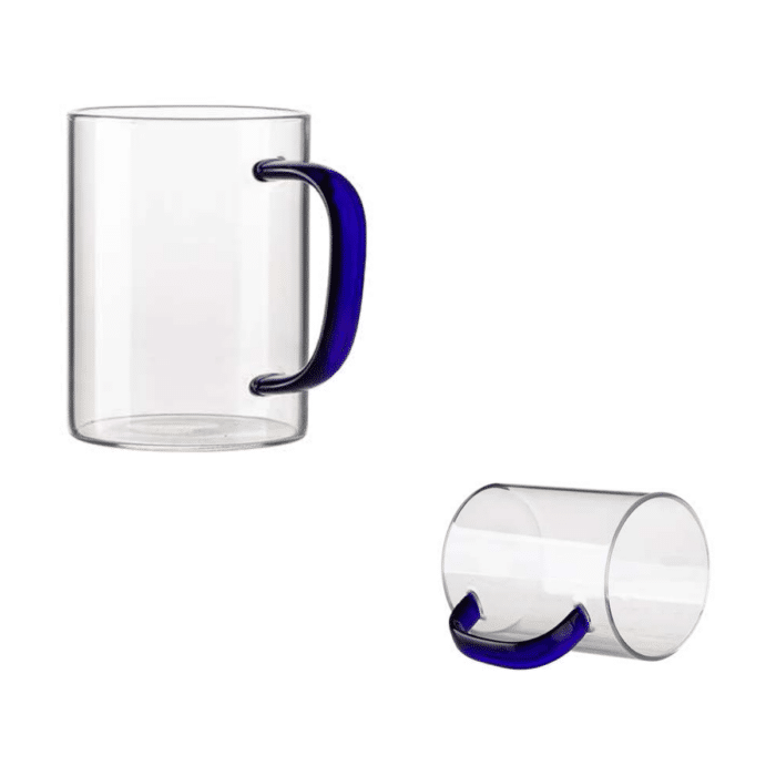 Taza de vidrio deluxe 360ml con asa - Imagen 2