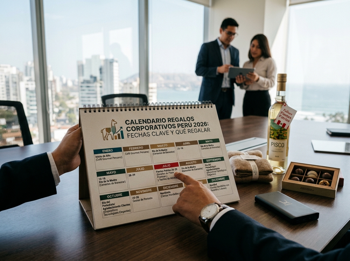 Calendario de Regalos Corporativos 2026 en Perú: Fechas Clave y Qué Regalar en Cada Una | La Cava de Baco